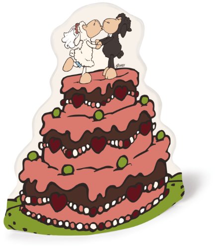 Nici 33791 - Jolly M&auml;h Brautpaar Hochzeits-Spardose faltbar "Hochzeitstorte"