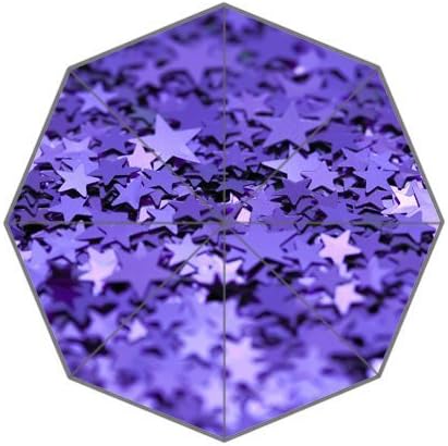 purple sparkle stars glitter wallpaper Custom Foldable Umbrella