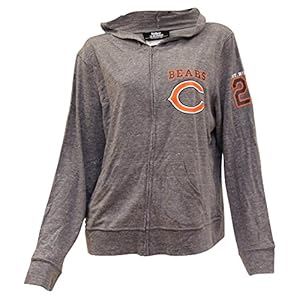 Women's NFL Team Long Sleeve Hooded T-Shirt Top (Chicago Bears, Medium)