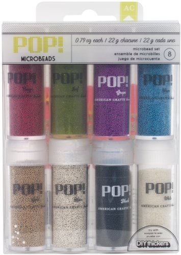 American Crafts Pop Micro Beads, 0.79-Ounce, Everyday 1, 8-Pack