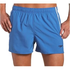 Speedo Men's Fashion Polyester Taslan Solid Striped Surf Runner Volley 14