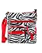 Animal Print Nylon Crossbody Handbag Bag - Choose Giraffe or Zebra Print Image