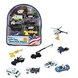 Police Vehicles Backpack Playset