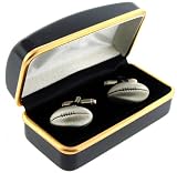 Football Pewter Cufflinks Gift Boxed