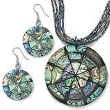 Abalone Disk Jewelry Set
