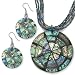 Jewelry : Abalone Disk Jewelry Set