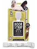 Door Buddy Door Latch to Dog Proof Litter Box. Easy Cat Access. Simple Lock Latch for Convenient Adult Entry. Adjustable Strap Replaces Need for Pet Gate. Stop Dog from Eating Cat Poop Today! (Grey)