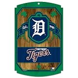 MLB Detroit Tigers 11-by-17 Wood Sign Traditional Look