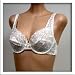  : Orlfa $68 Ivory Floral Full Coverage Bra #0345 sz 34B 34C 36B