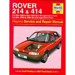 Rover 214 and 414 (89-96) Service and Repair Manual (Haynes Service and Repair Manuals)