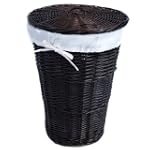 SAVE $28.25 - Burlington Baby Espresso Willow Hamper with Liner, White $29.74