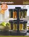 Kamenstein 16 Jar Revolving Spice Rack filled w/ spices