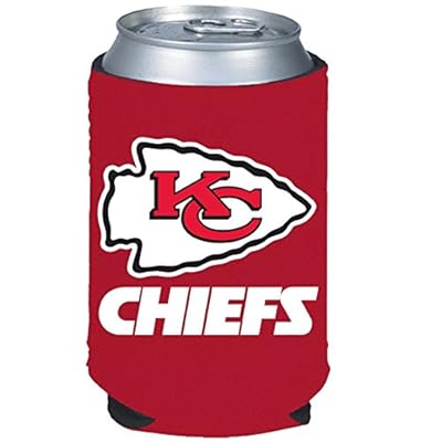 Kansas City Chiefs NFL Team Logo Sports Drink Beer Water Soda Beverage Can Insulated Picnic Outdoor Party Beach BBQ Kooler Can Cooler - 12oz Classic Can Koozie