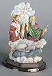 Bareggio Collection - Statue - Holy Trinity - Poly Resin Statues on Dark Base -8in.