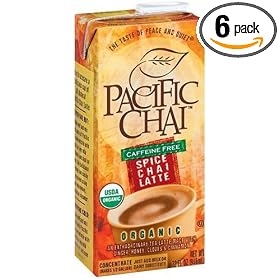 Pacific Chai Liquid Concentrate, Caffeine Free Spice, 32-Ounce Units (Pack of 6)