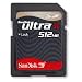 Sandisk 512 MB Secure Digital Ultra II (SDSDH-512-901, Retail Package)