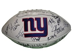 Super Bowl XLVI Champions New York Giants Team Autographed Logo Football with 27 Signatures Total Including Notables: Ahmad Bradshaw, Antrel Rolle, Mathius Kiwanuka, Prince Amukamara, Corey Webster, Will Blackmon and More! Proof Photos of the Giants Signing for Us.
