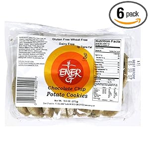 Ener-G Foods Chocolate Chip Potato Cookies, 9.6-Ounce Packages (Pack of 6)