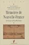 M�moires de Nouvelle-France