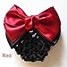 Satin Lady Bow Hair Bun Net Snood Crochet Net Bun Hair Cover Women Hair Accessories
