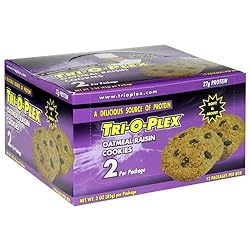 Tri-O-Plex Cookies, Oatmeal Raisin, 3 Ounce Package (Pack of 12)