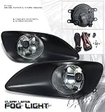 2006 2007-2008 TOYOTA YARIS 4DR SEDAN CLEAR FOG LIGHTS LAMP DRIVING KIT W/SWITCH