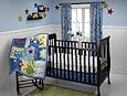 Little Bedding 3 Crib Piece Set, Monster Babies