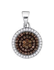 0.33CTW BLUE DIAMOND MICRO-PAVE PENDANT