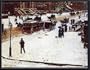 Fifth Avenue in Winter, Framed Art Print by (Frederick) Childe Hassam