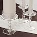 Clear Glass Pedestal Unity Stands (Set of 3)