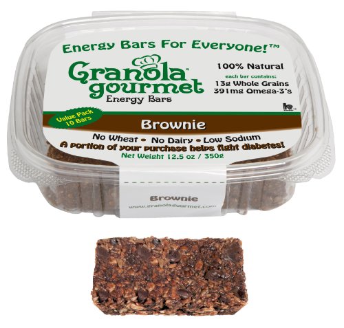 Granola Gourmet Brownie ORIGINAL RECIPE Energy Bars, Bakery Multi-Pack, 10-Count Bars (Pack of 2)