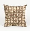Keyed Up Brown w/ Blue Pillow by Glenna Jean
