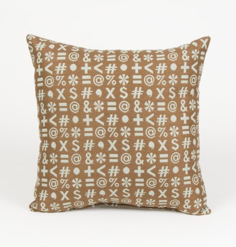 Keyed Up Brown w Blue Pillow by Glenna Jean product image
