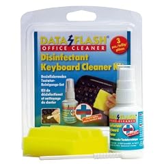 Data-Flash Reinigungsmittel Desinfizierender Tastatur-Reiniger Reinigungsset - Tastatur-Schwamm & Tastaturtupfer & Reinigungsfl�ssigkeit 50ml