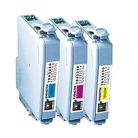 Rhinotek's Epson T042320/T042220/T042420-Compatible Color Ink Cartridges (3-Pack, C82 and CX5200 Printers)