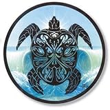 BIFFLE ART PARTING THE WAVES TRIBAL SEA TURTLE DECAL/ STICKER