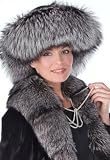 Silver Fox and Mink Fur Hat-Large Brim Fur Hat