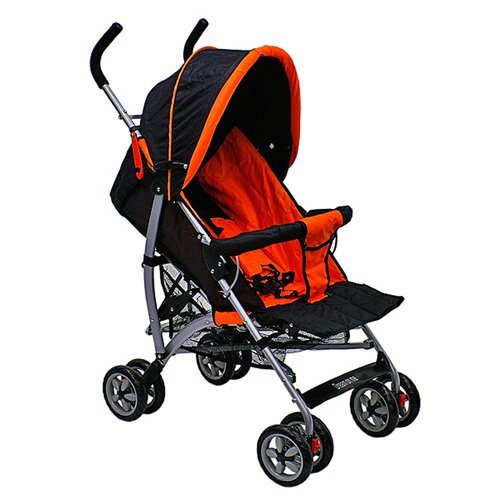 Dream On Me 5 Position Reclining Stroller - Orange Black