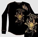 NIKKI SIXX red dragon thermal biker shirt, Dragonfly