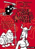 Casque à cornes et manches de pioche