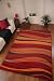 Warm Red, Brown, Green, Burnt Orange Modern Waves Rugs 190cm x 280cm (6ft 3" x 9ft 3")