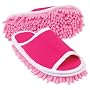 Slipper Genie Microfiber Cleaning Slippers, Pink