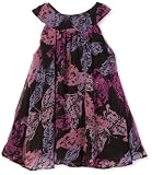 Blue Pearl Baby-girls Infant Butterfly Printed Chiffon Isabella Dress