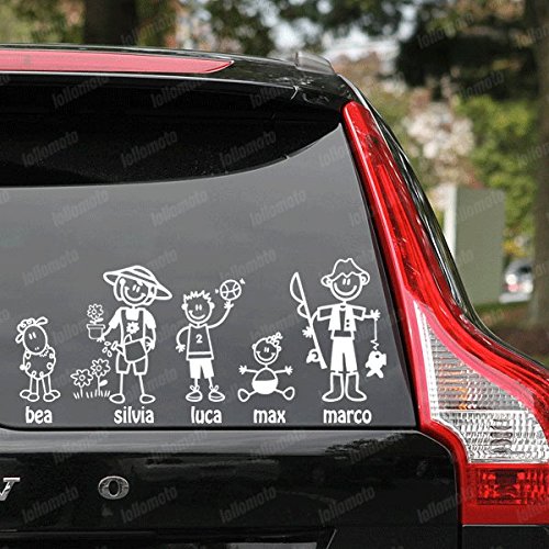 1 PERSONAGGIO FamilyStickers® GLI ORIGINALI ADESIVI FAMIGLIA ON BOARD FAMILY STICKERS VETRO 1 PERSONAGGIO FamilyStickers® GLI ORIGINALI ADESIVI FAMIGLIA ON BOARD FAMILY STICKERS VETRO
