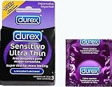 Durex Ultra Thin Lubricated Condoms 3 Ct, Pack of 6 (6x3=18)
