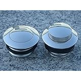 i5&reg; Chrome Flush Pop-Up Gas Caps for Harley Davidson