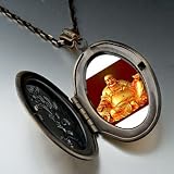 51QFoINKm9L. SL160  Religion Huge Buddha Figure Photo Pendant Necklace