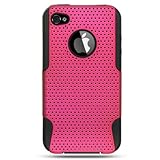 Hybrid Hard Snap on PINK Apex Rubber with Flexi Skin BLACK Sleeve Faceplate ....