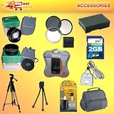 25PC ACCESSORY KIT FOR PANASONIC LUMIX DMC-FZ18 FZ18 INCLUDES 2.0GB MEMORY,LENSES,FILTERS,BATTERY,CHARGER MORE SAVE$