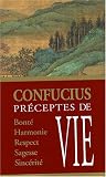 Préceptes de vie de Confucius